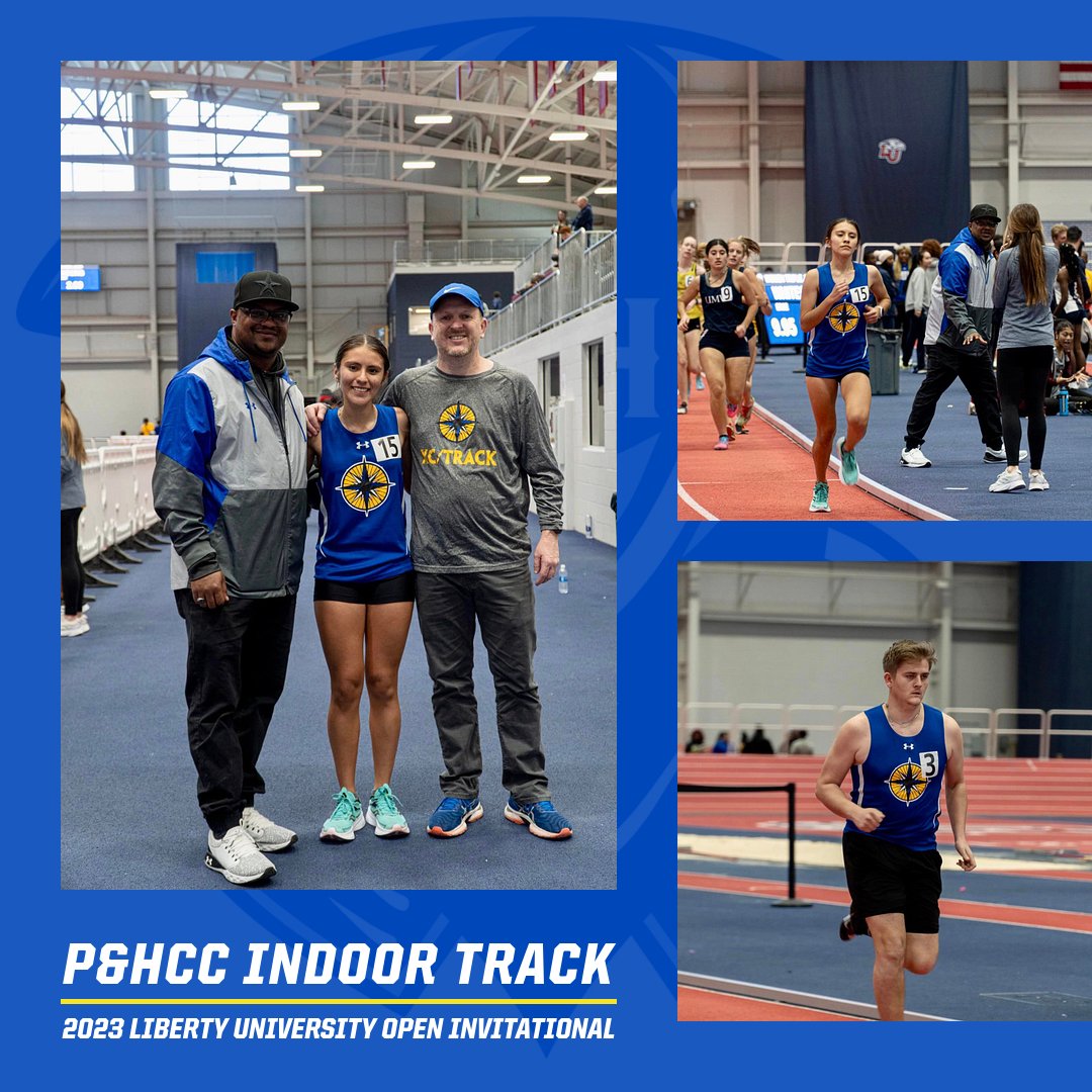 P&amp;HCC Indoor Track and Field Posts Eight New School Records at Liberty University Open Invitational